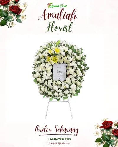 Krans Bunga Duka Cita di Tenjojaya